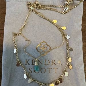 Kendra Scott Freida Necklace - teal Amazonite
